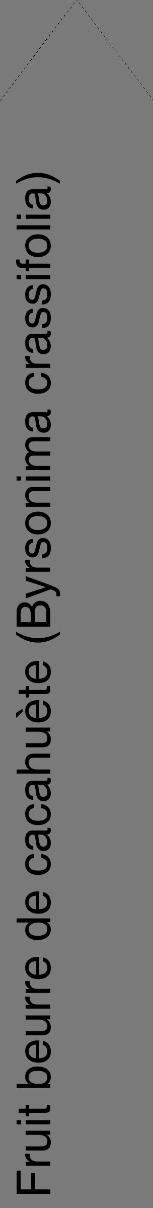 Étiquette de : Byrsonima crassifolia - format c - style noire3_simple_simplehel avec comestibilité - position verticale
