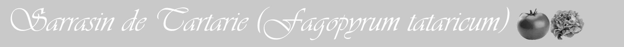 Étiquette de : Fagopyrum tataricum - format a - style blanche54viv avec comestibilité simplifiée