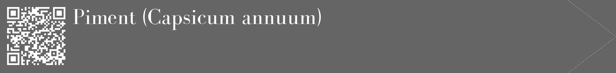 Étiquette de : Capsicum annuum - format c - style blanche32_simple_simplebod avec qrcode et comestibilité