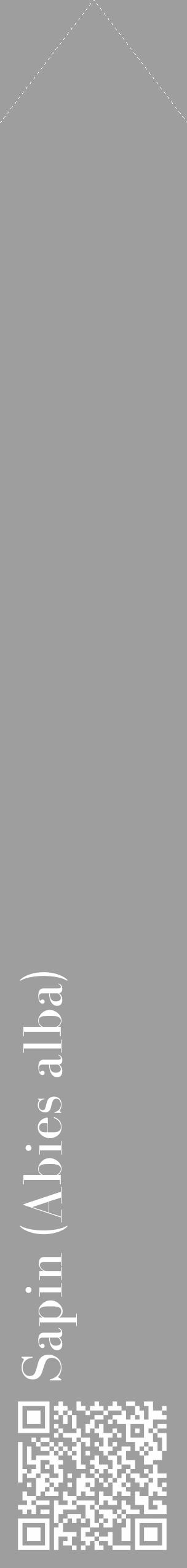 Étiquette de : Abies alba - format c - style blanche42_simple_simplebod avec qrcode et comestibilité - position verticale