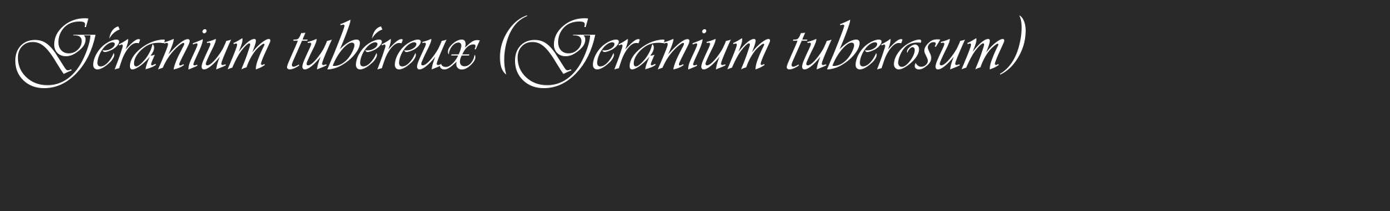 Étiquette de : Geranium tuberosum - format c - style blanche34_basique_basiqueviv avec comestibilité