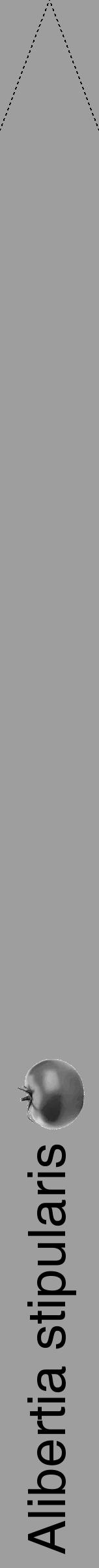 Étiquette de : Alibertia stipularis - format b - style noire42hel avec comestibilité simplifiée - position verticale