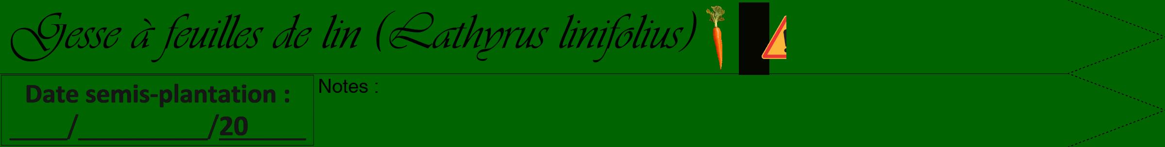 Étiquette de : Lathyrus linifolius - format a - style noire8simpleviv avec comestibilité simplifiée
