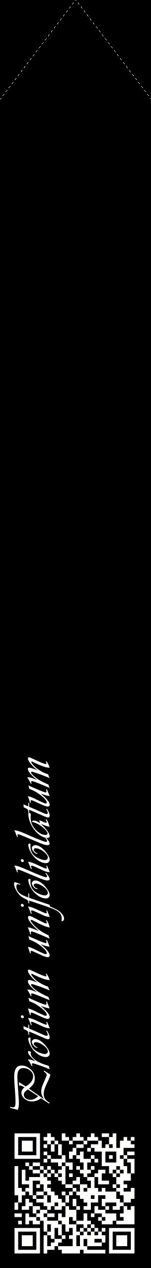 Étiquette de : Protium unifoliolatum - format c - style blanche59_simpleviv avec qrcode et comestibilité