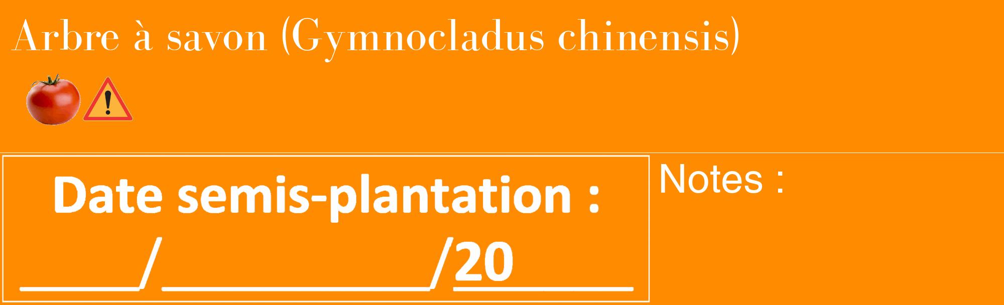 Étiquette de : Gymnocladus chinensis - format c - style blanche23_basique_basiquebod avec comestibilité simplifiée