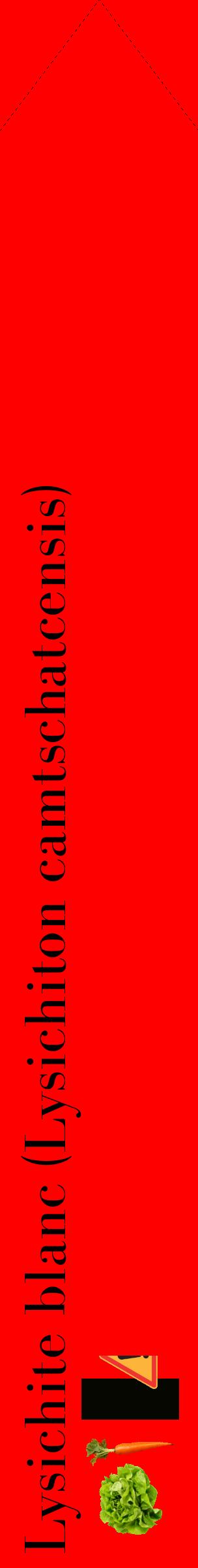 Étiquette de : Lysichiton camtschatcensis - format c - style noire27_simplebod avec comestibilité simplifiée