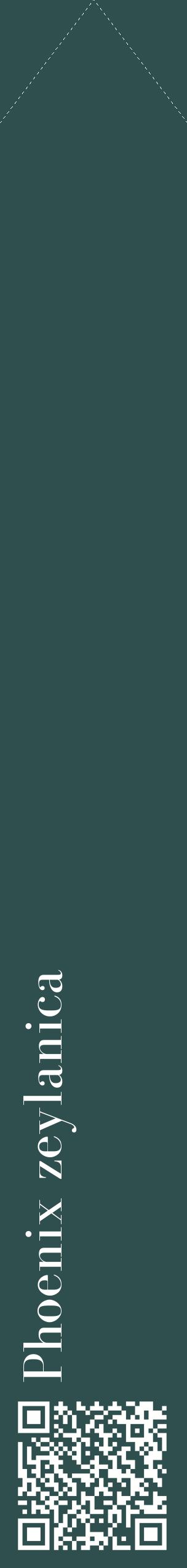 Étiquette de : Phoenix zeylanica - format c - style blanche58_simplebod avec qrcode et comestibilité
