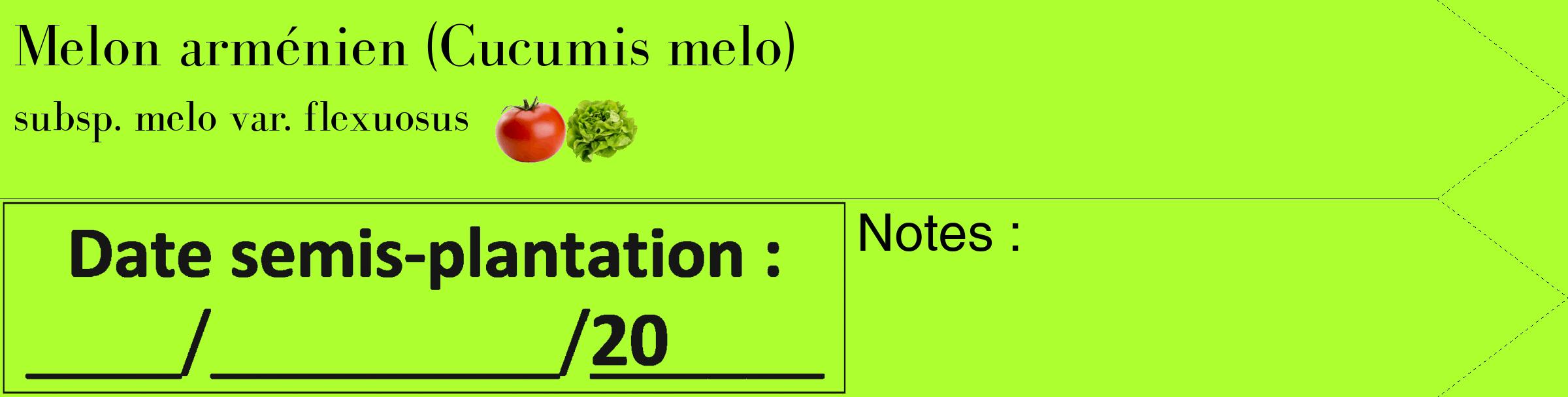 Étiquette de : Cucumis melo subsp. melo var. flexuosus - format c - style noire17_simple_simplebod avec comestibilité simplifiée