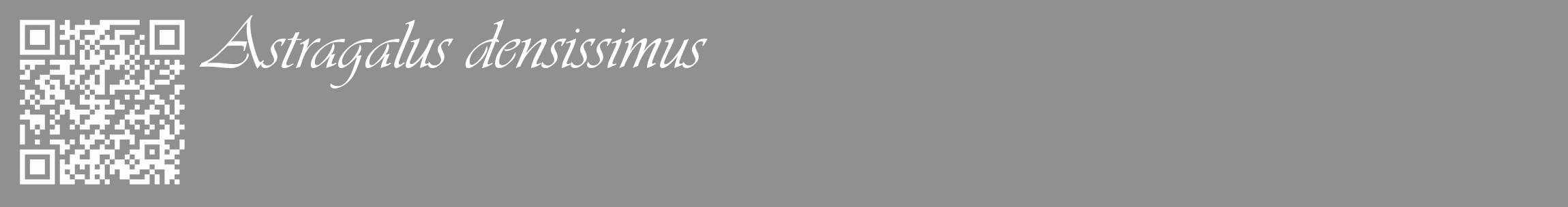 Étiquette de : Astragalus densissimus - format c - style blanche4_basique_basiqueviv avec qrcode et comestibilité