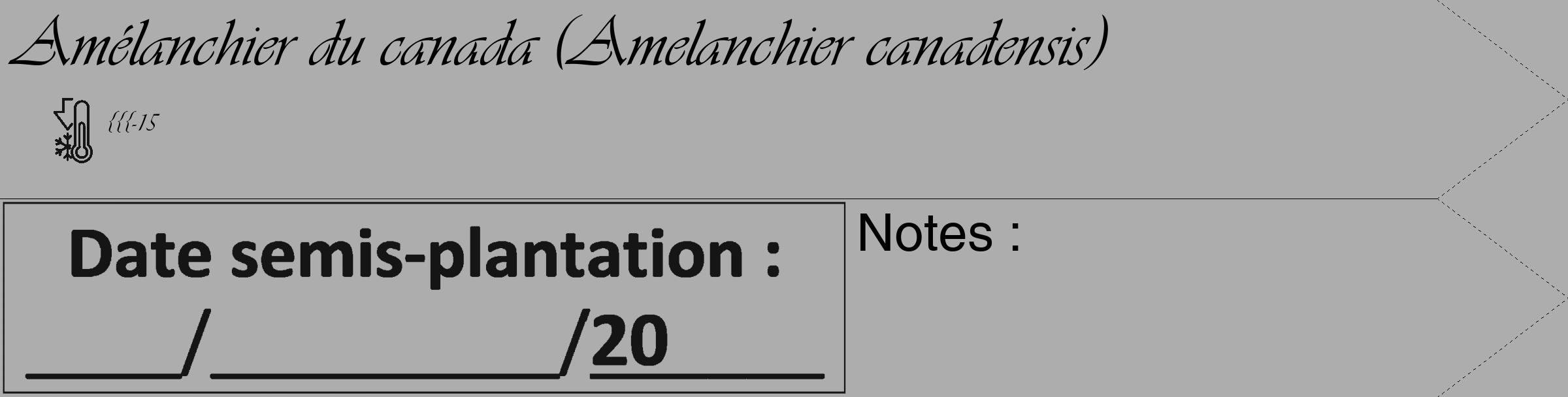 Étiquette de : Amelanchier canadensis - format c - style noire22_simple_simpleviv avec comestibilité