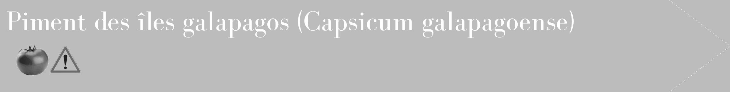 Étiquette de : Capsicum galapagoense - format c - style blanche1_simple_simplebod avec comestibilité simplifiée