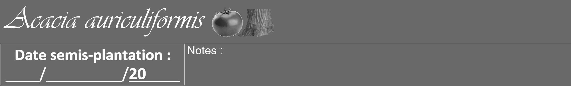Étiquette de : Acacia auriculiformis - format a - style blanche51viv avec comestibilité simplifiée