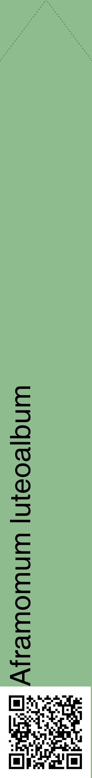 Étiquette de : Aframomum luteoalbum - format c - style noire13_simplehel avec qrcode et comestibilité
