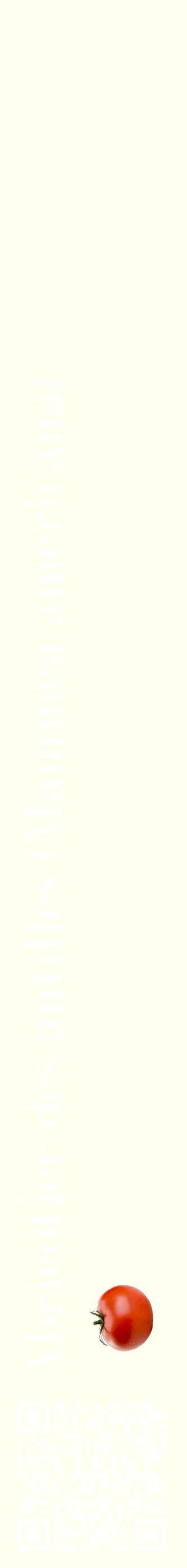 Étiquette de : Mammea americana - format c - style blanche19_simplebod avec qrcode et comestibilité simplifiée