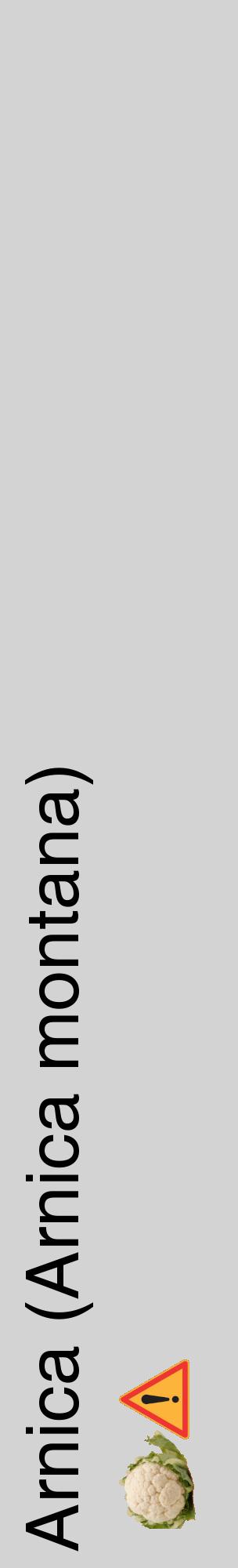 Étiquette de : Arnica montana - format c - style noire56_basiquehel avec comestibilité simplifiée