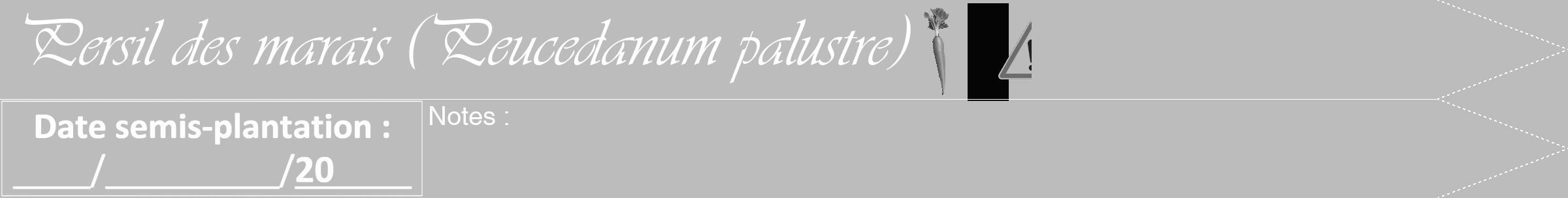 Étiquette de : Peucedanum palustre - format b - style blanche1viv avec comestibilité simplifiée