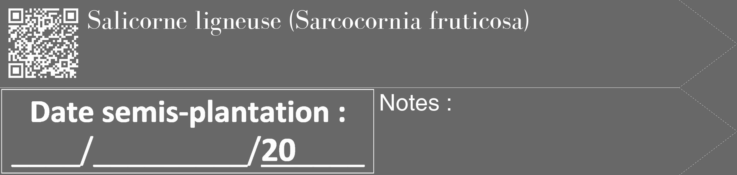 Étiquette de : Sarcocornia fruticosa - format c - style blanche6_simple_simplebod avec qrcode et comestibilité