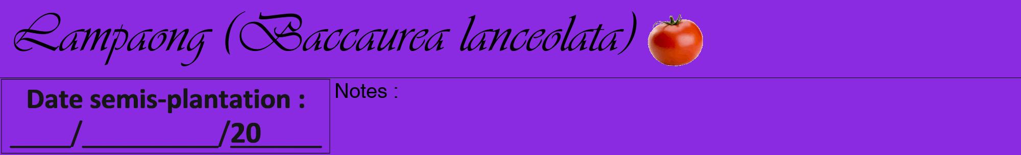 Étiquette de : Baccaurea lanceolata - format a - style noire49basiqueviv avec comestibilité simplifiée