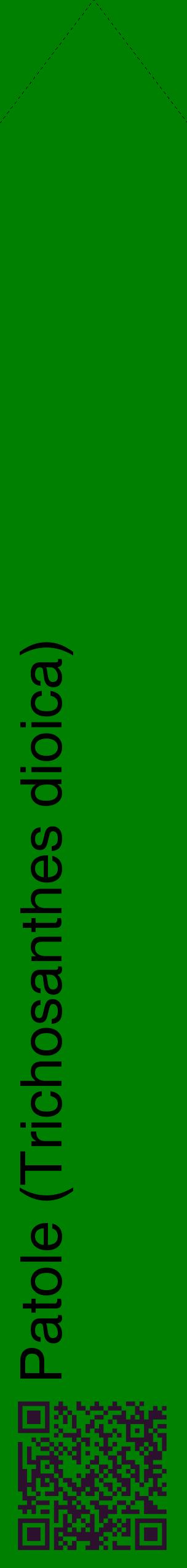 Étiquette de : Trichosanthes dioica - format c - style noire9_simplehel avec qrcode et comestibilité