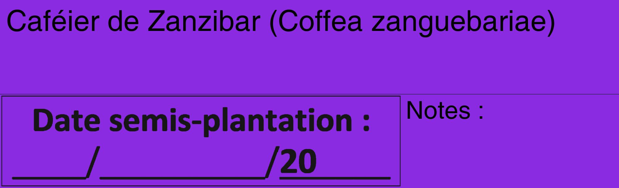 Étiquette de : Coffea zanguebariae - format c - style noire49_basique_basiquehel avec comestibilité
