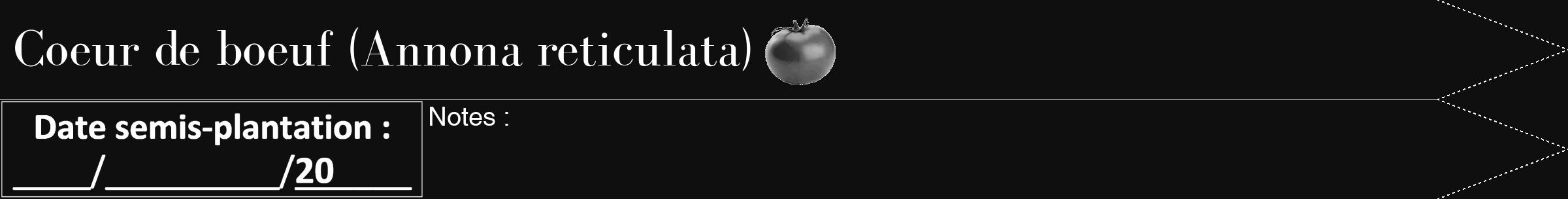 Étiquette de : Annona reticulata - format b - style blanche7bod avec comestibilité simplifiée