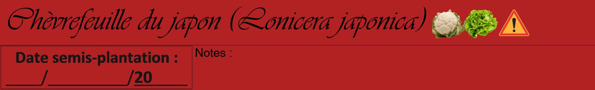 Étiquette de : Lonicera japonica - format a - style noire28viv avec comestibilité simplifiée