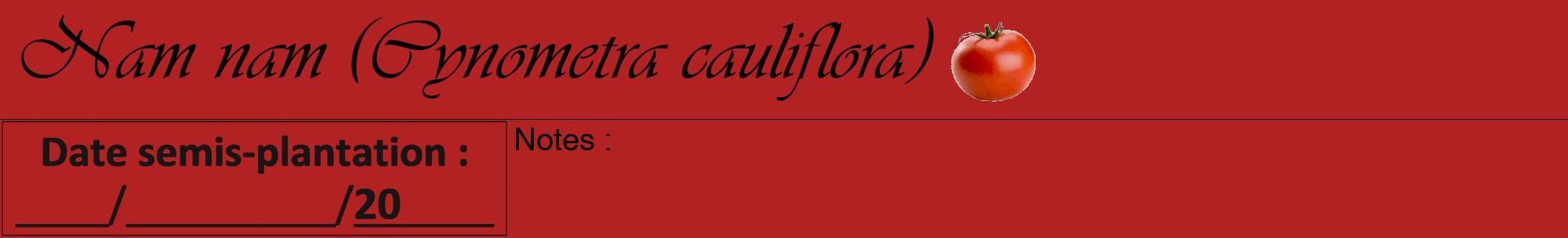 Étiquette de : Cynometra cauliflora - format a - style noire28viv avec comestibilité simplifiée