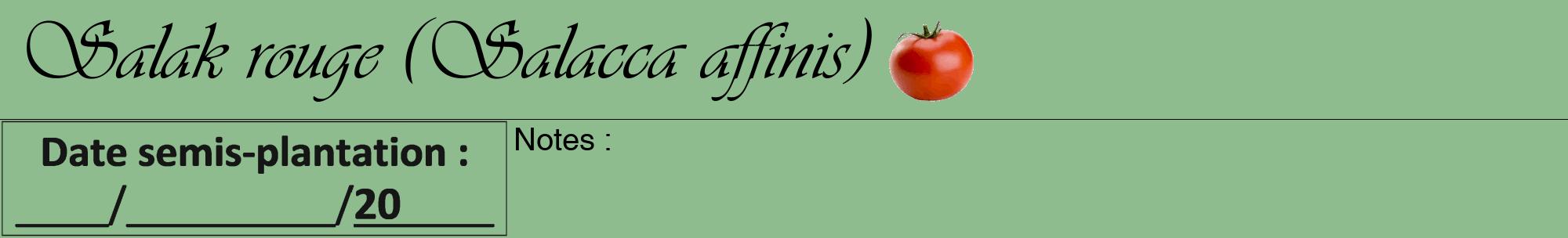 Étiquette de : Salacca affinis - format a - style noire13viv avec comestibilité simplifiée