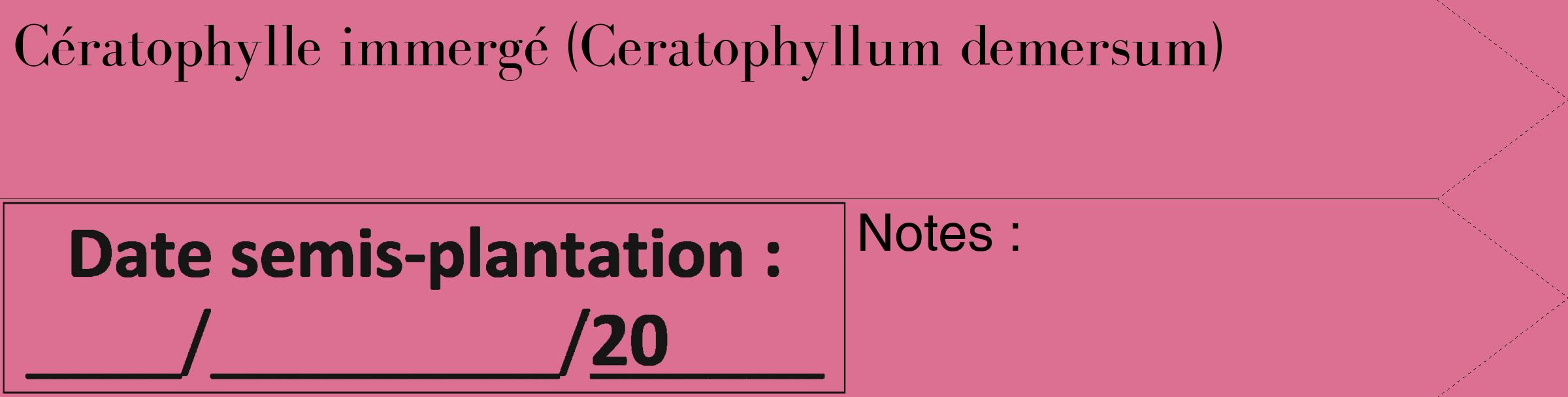 Étiquette de : Ceratophyllum demersum - format c - style noire44_simple_simplebod avec comestibilité