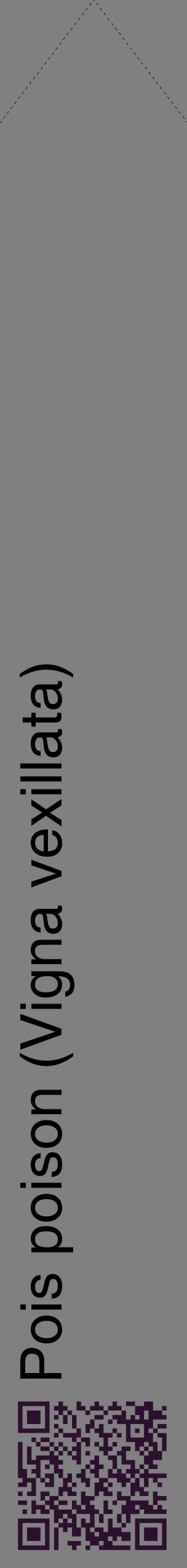 Étiquette de : Vigna vexillata - format c - style noire57_simplehel avec qrcode et comestibilité