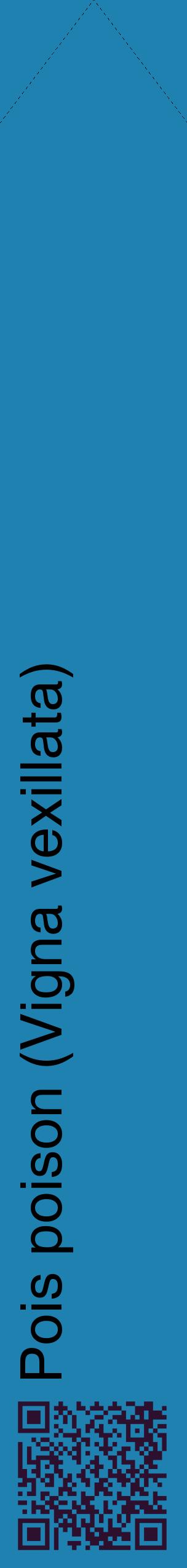 Étiquette de : Vigna vexillata - format c - style noire6_simplehel avec qrcode et comestibilité