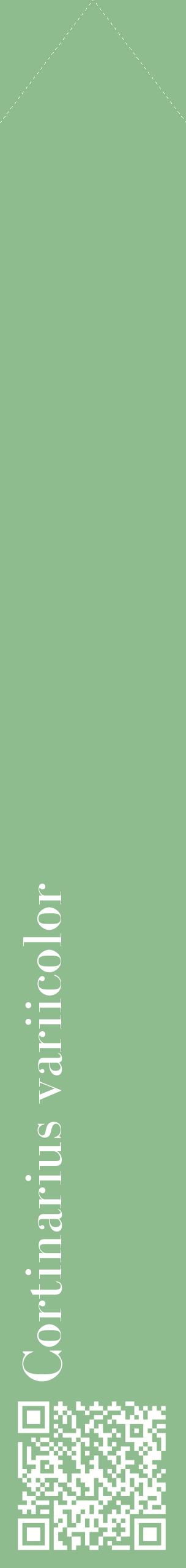 Étiquette de : Cortinarius variicolor - format c - style blanche13_simplebod avec qrcode et comestibilité