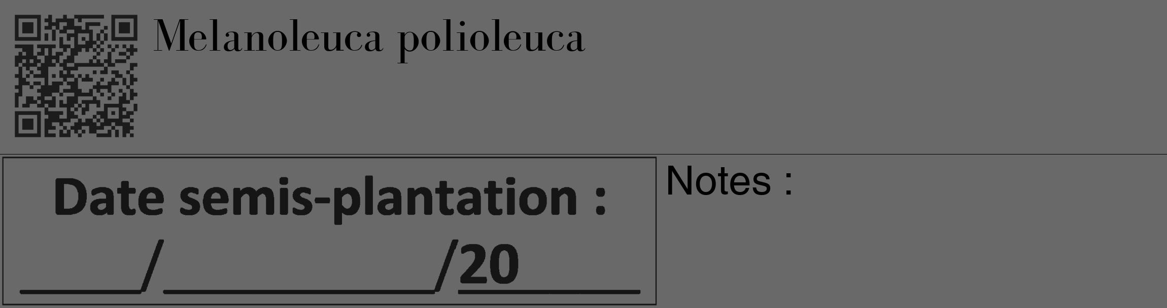 Étiquette de : Melanoleuca polioleuca - format c - style noire51_basique_basiquebod avec qrcode et comestibilité