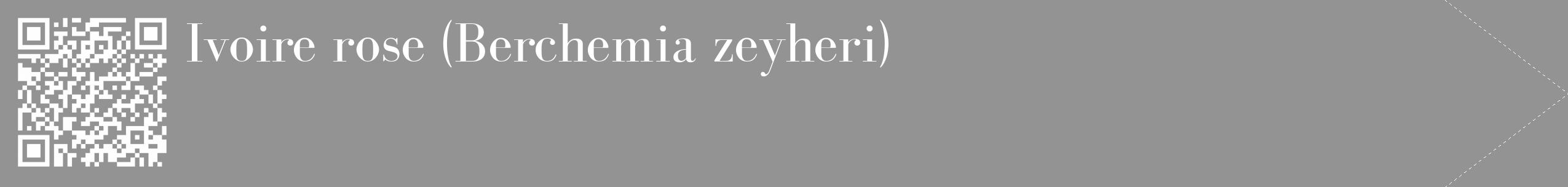 Étiquette de : Berchemia zeyheri - format c - style blanche44_simple_simplebod avec qrcode et comestibilité